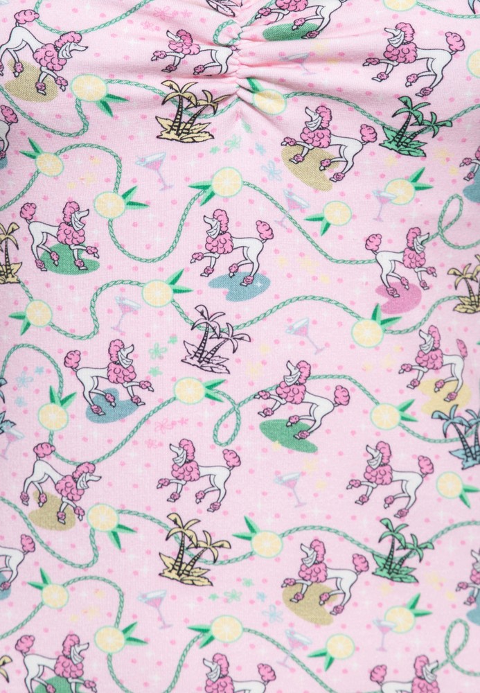 QueenKerosinDamenPoodleTopPink