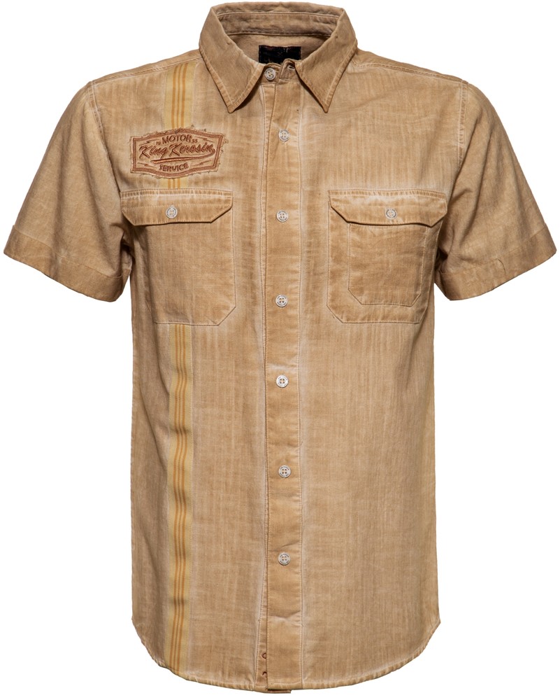 KingKerosinKurzarm-HemdimWorkwear-StyleKK4200608205Rostbraun-5XL