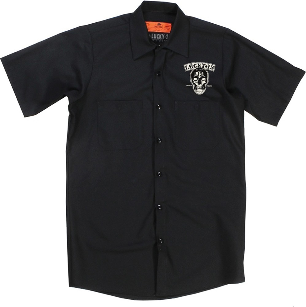 Lucky13HemdDualChopperWorkshirtBlack