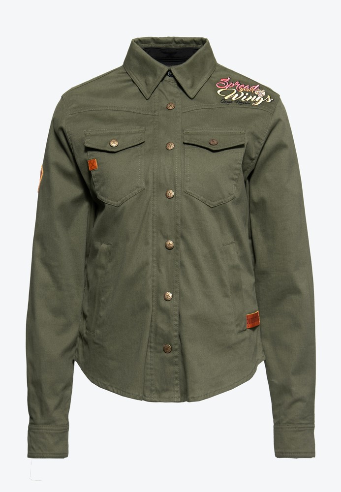 QueenKerosinOutdoorFunktionshemdQKI110012Olivgrn