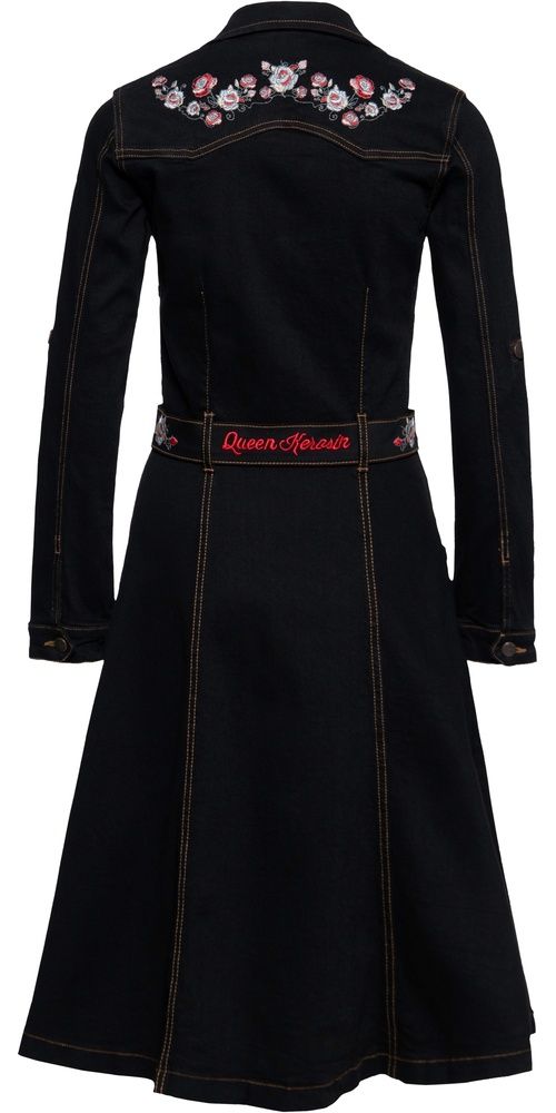 QueenKerosinDamenFlowersSwingDressQKI26022