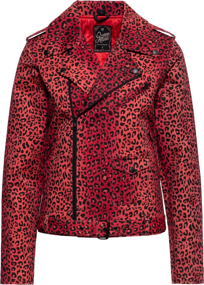 QueenKerosinDamenMarlonJacketLeoMotorQueenServiceQKI39002Red-XS