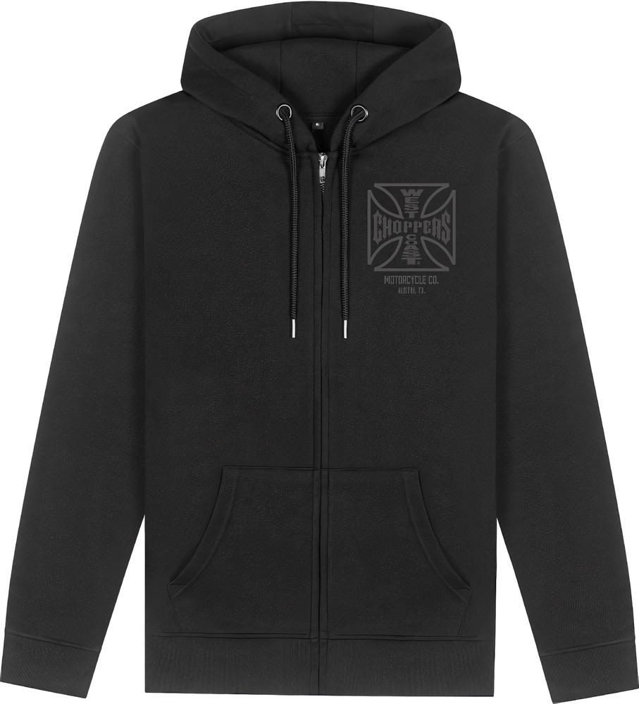 WCCWestCoastChoppersHoodieZipAtxCrossZipHoodyWCCHD230ZW