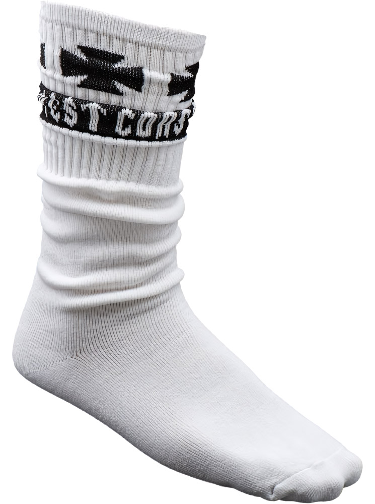 WCCWestCoastChoppersSockenTubeWhite