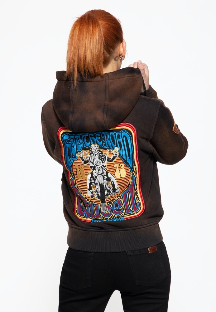 QueenKerosinSweatjackeQKI110003Braun
