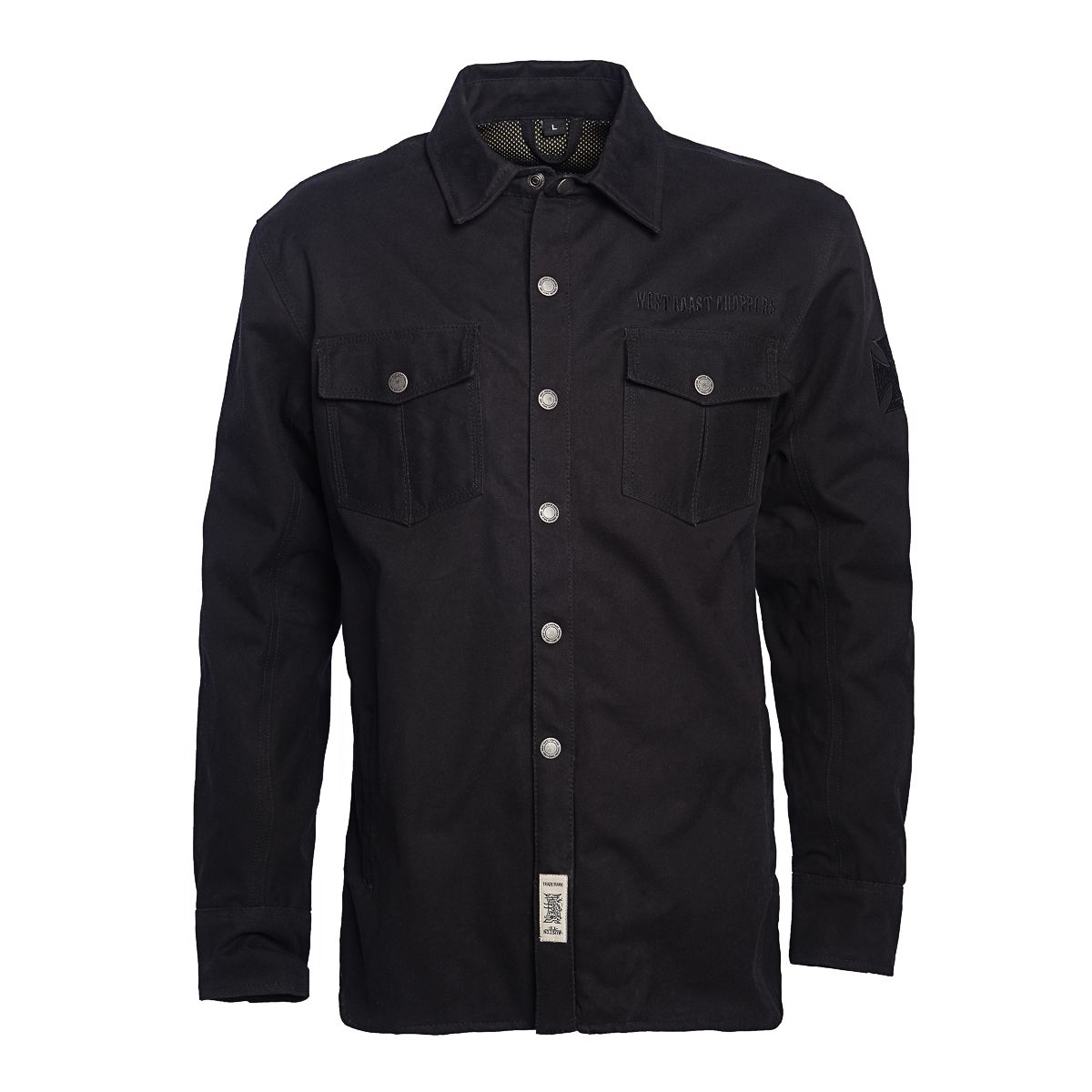 WCCWestCoastChoppersJacketOGCanvasRidingBlack